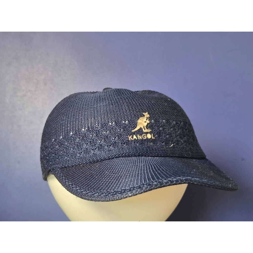 Kangol Hat Cap Strap Back One Size Blue Kangaroo Spacecap Hip Hop Rap Golf Mens